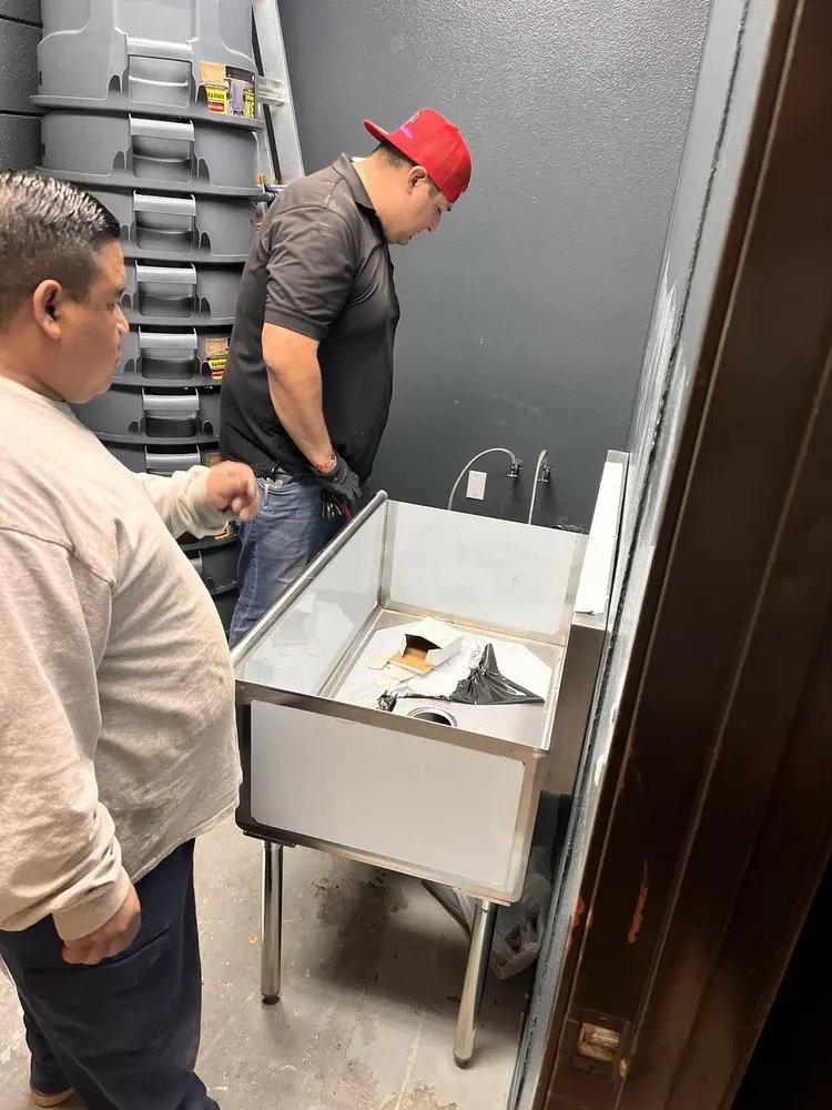 Commercial plumbing and sink installation in Wacota